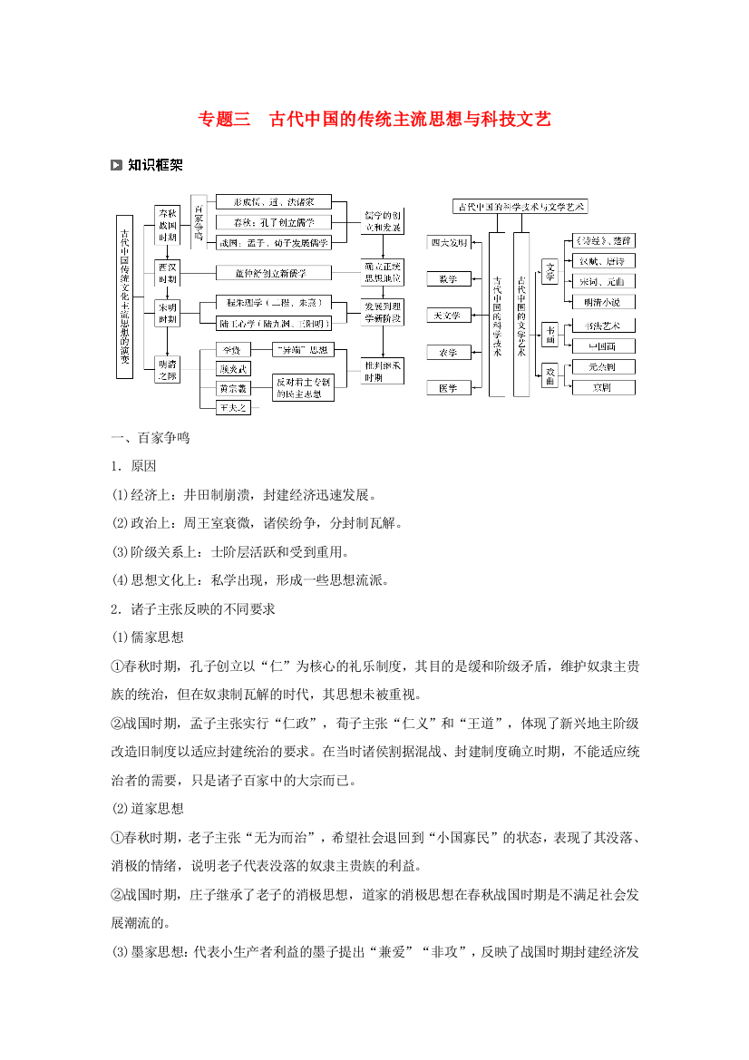 （新课标）高考历史大二轮复习