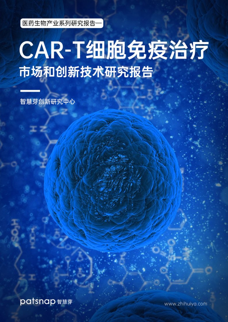 智慧芽-医药生物产业系列——CAR-T细胞免疫治疗市场和创新技术研究报告-20220215