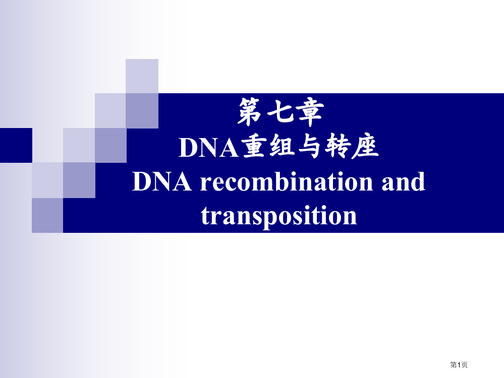 分子生物学DNA的重组与转座省公共课一等奖全国赛课获奖课件