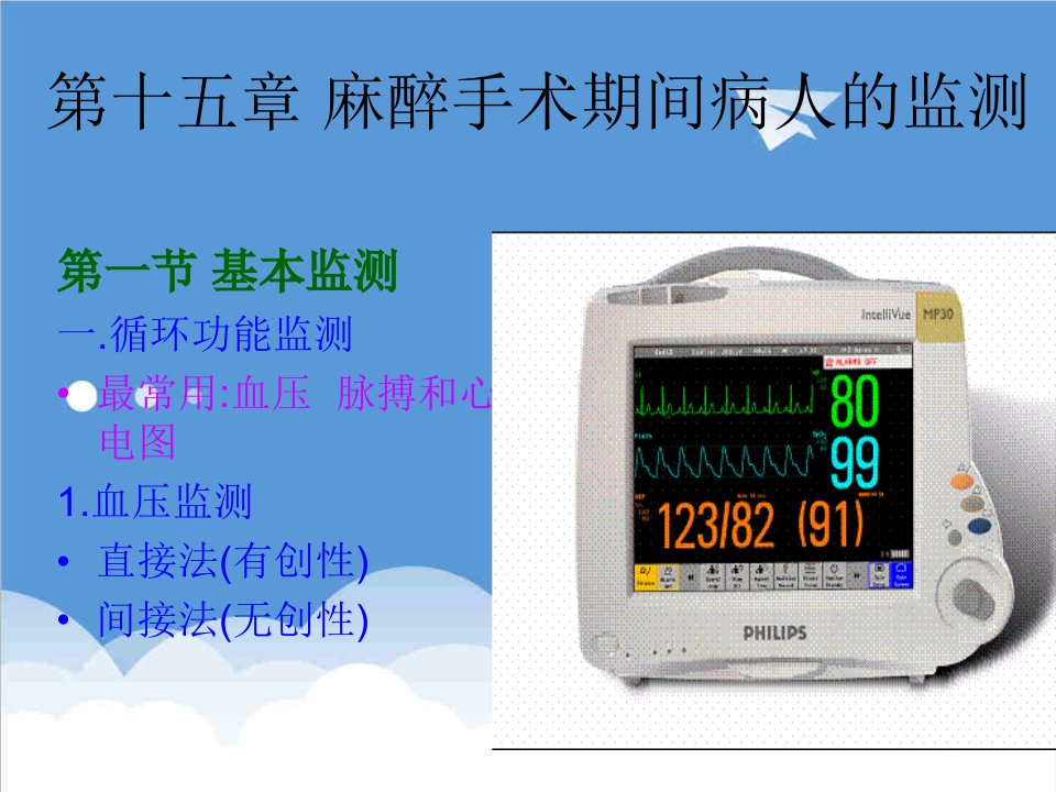 第十五章麻醉、手术期间病人的监测新