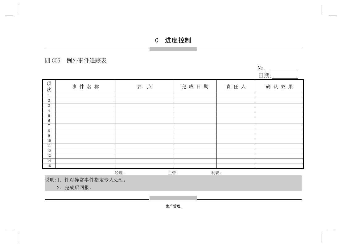 C06例外事件追踪表-其它制度表格