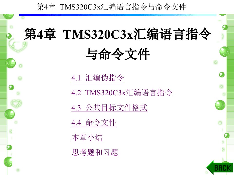 DSP原理与开发技术第4章TMS320C3x汇编语言指令与命令文件