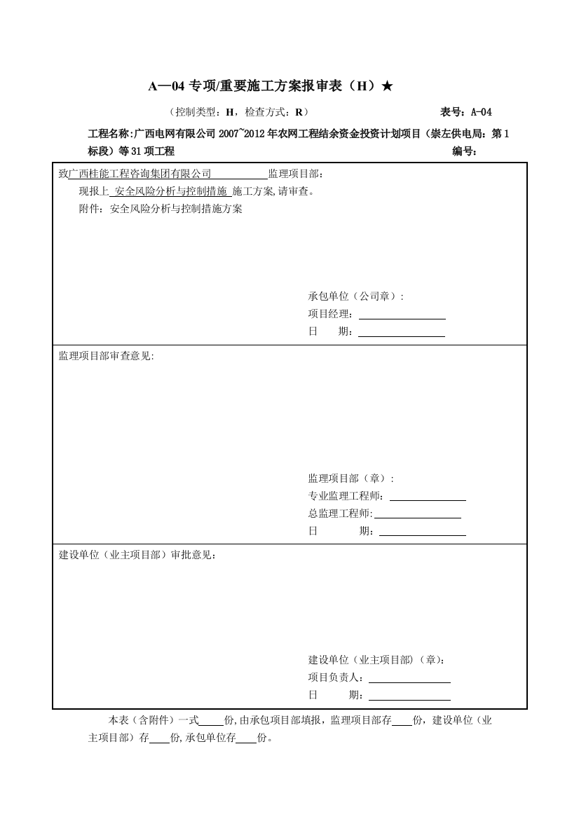 9安全风险分析与控制措施方案1解析