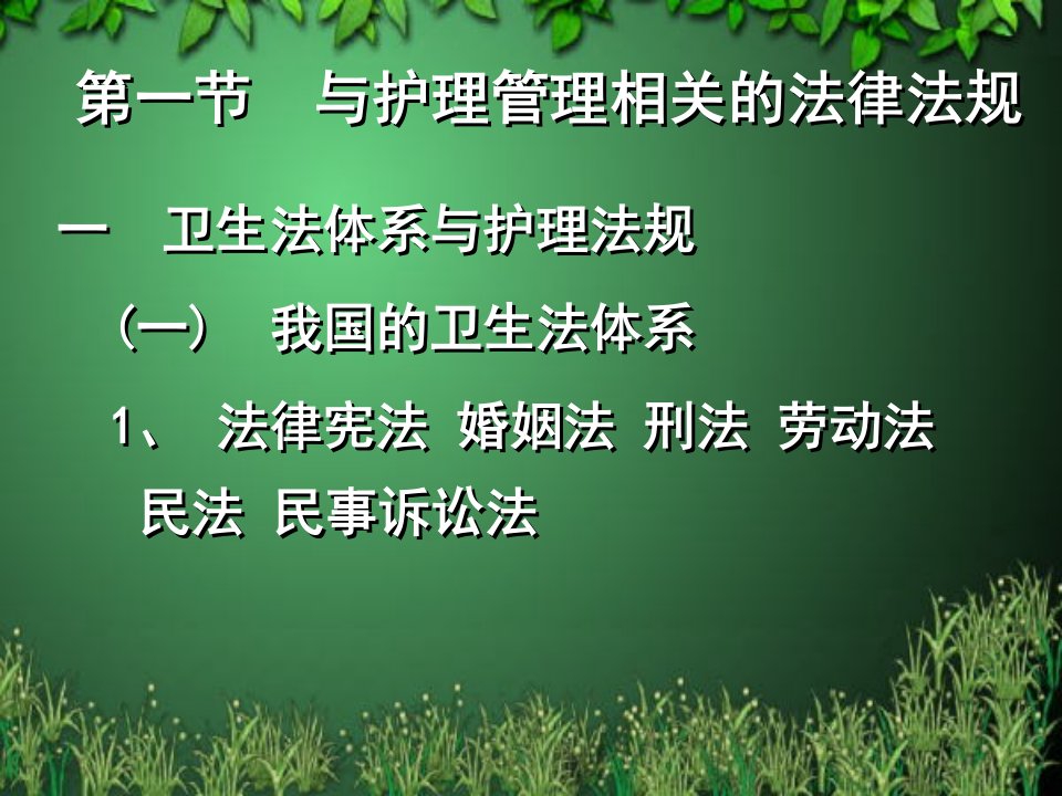 医院护理管理与医疗卫生课件