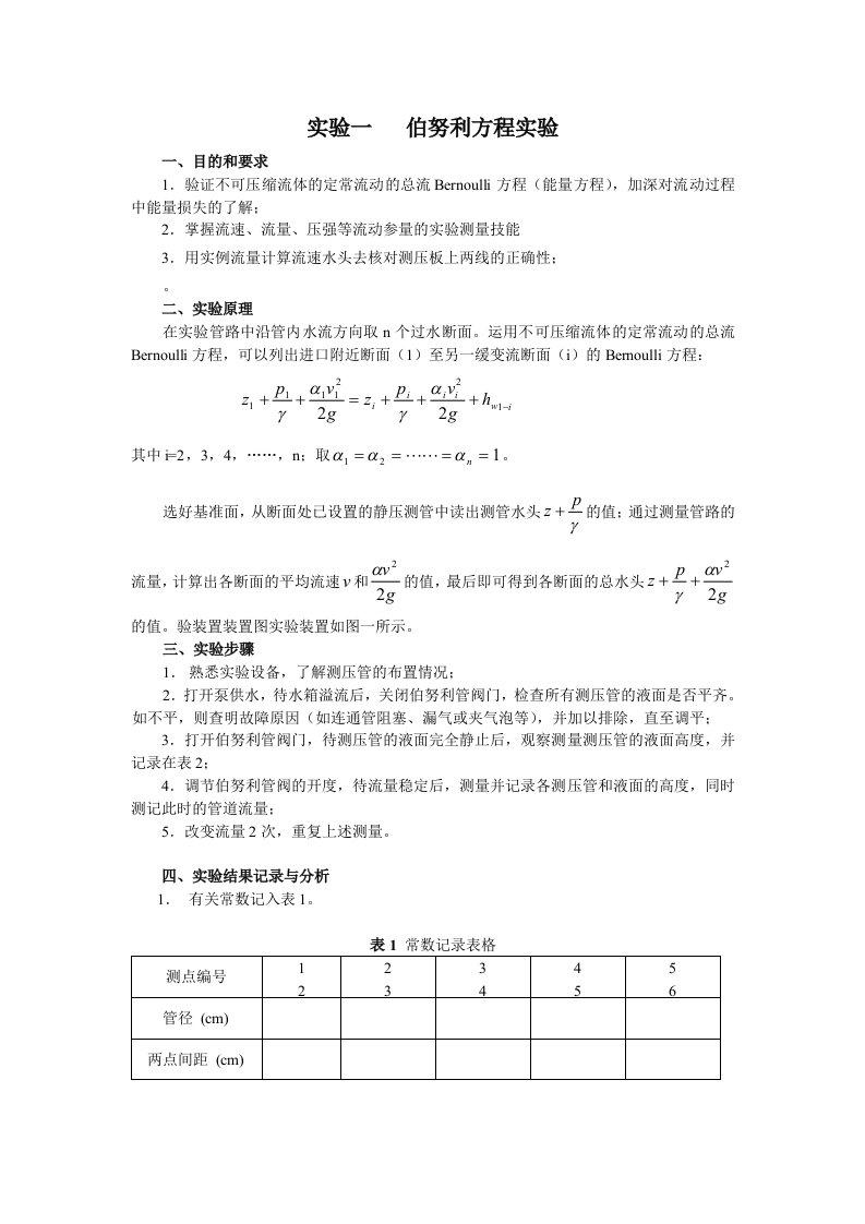 精选流体力学实验环境工程