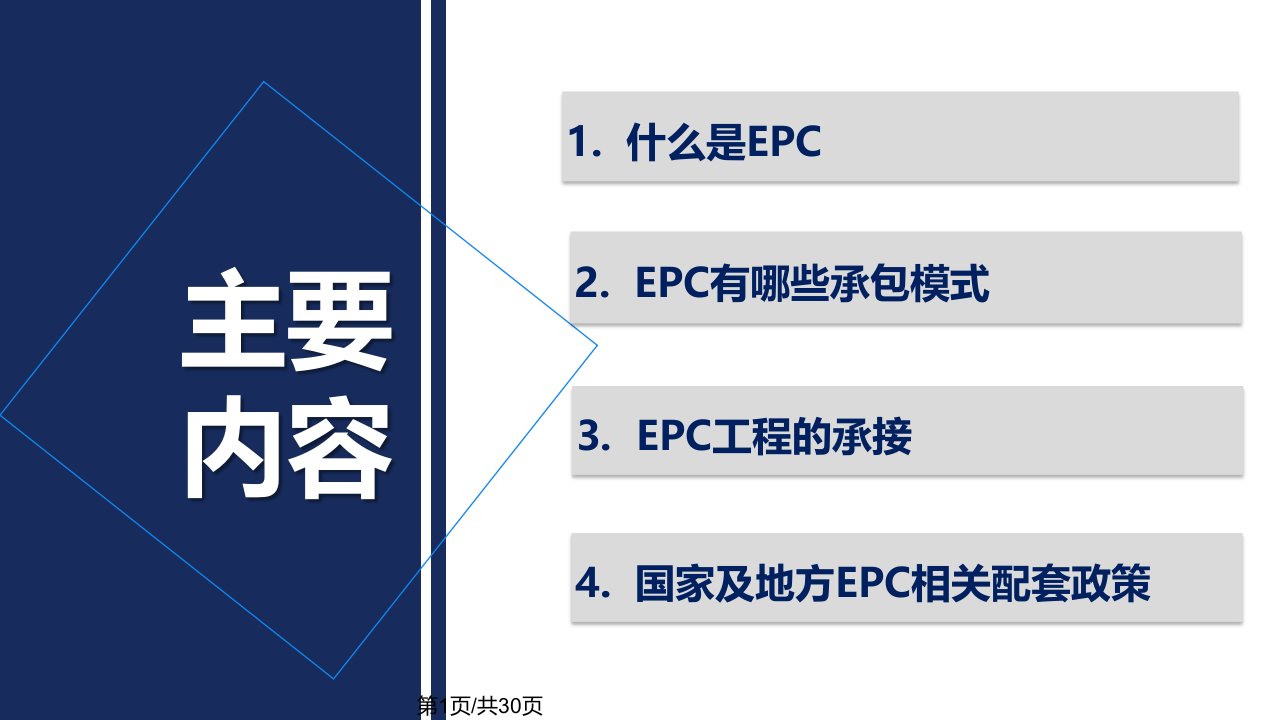 建设工程EPC总承包管理学习分享