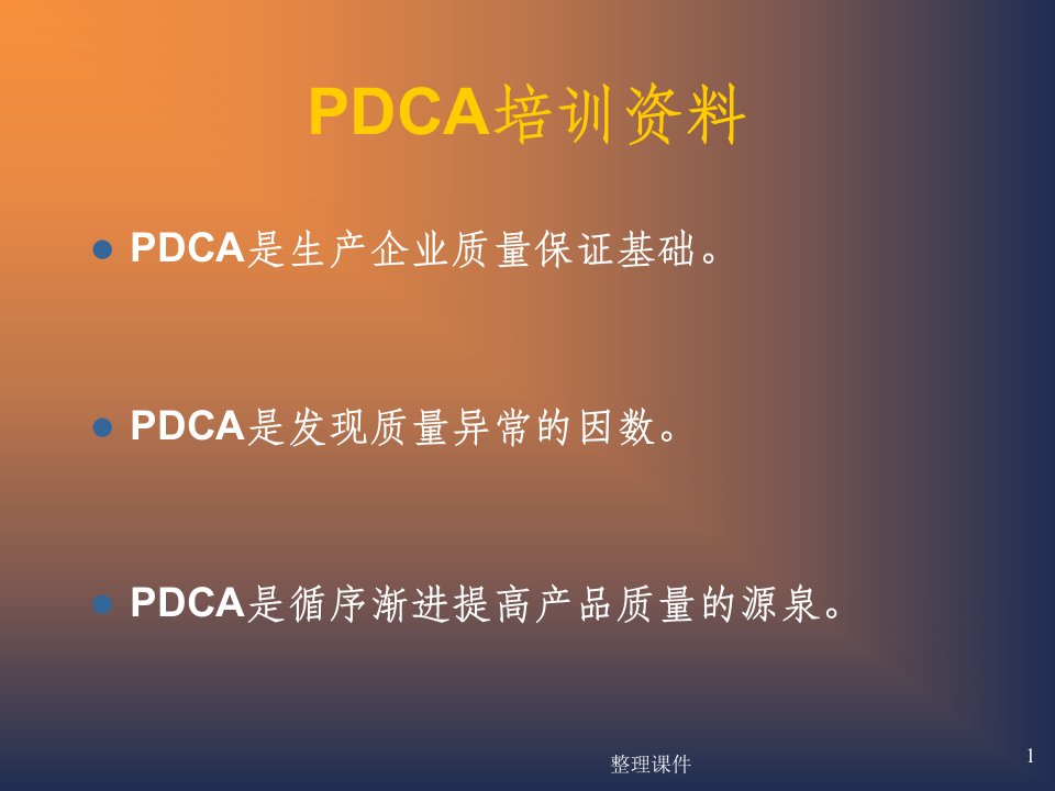 pdca循环管理与5w2h目标