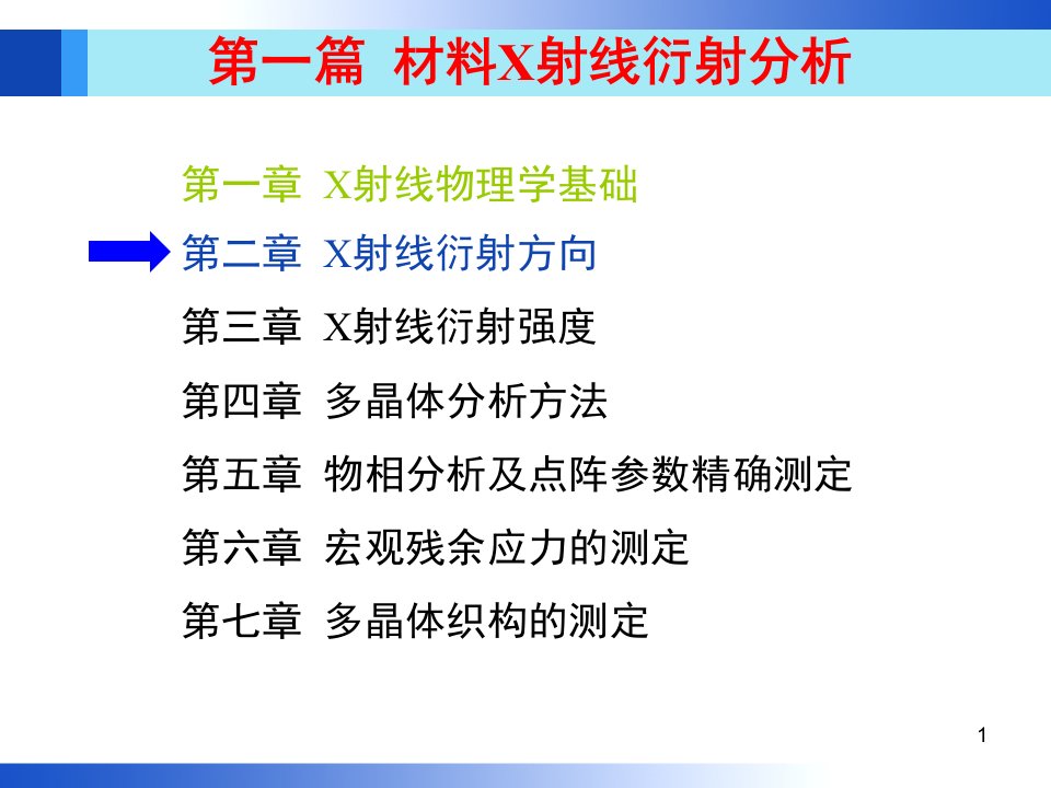 材料分析方法第2章