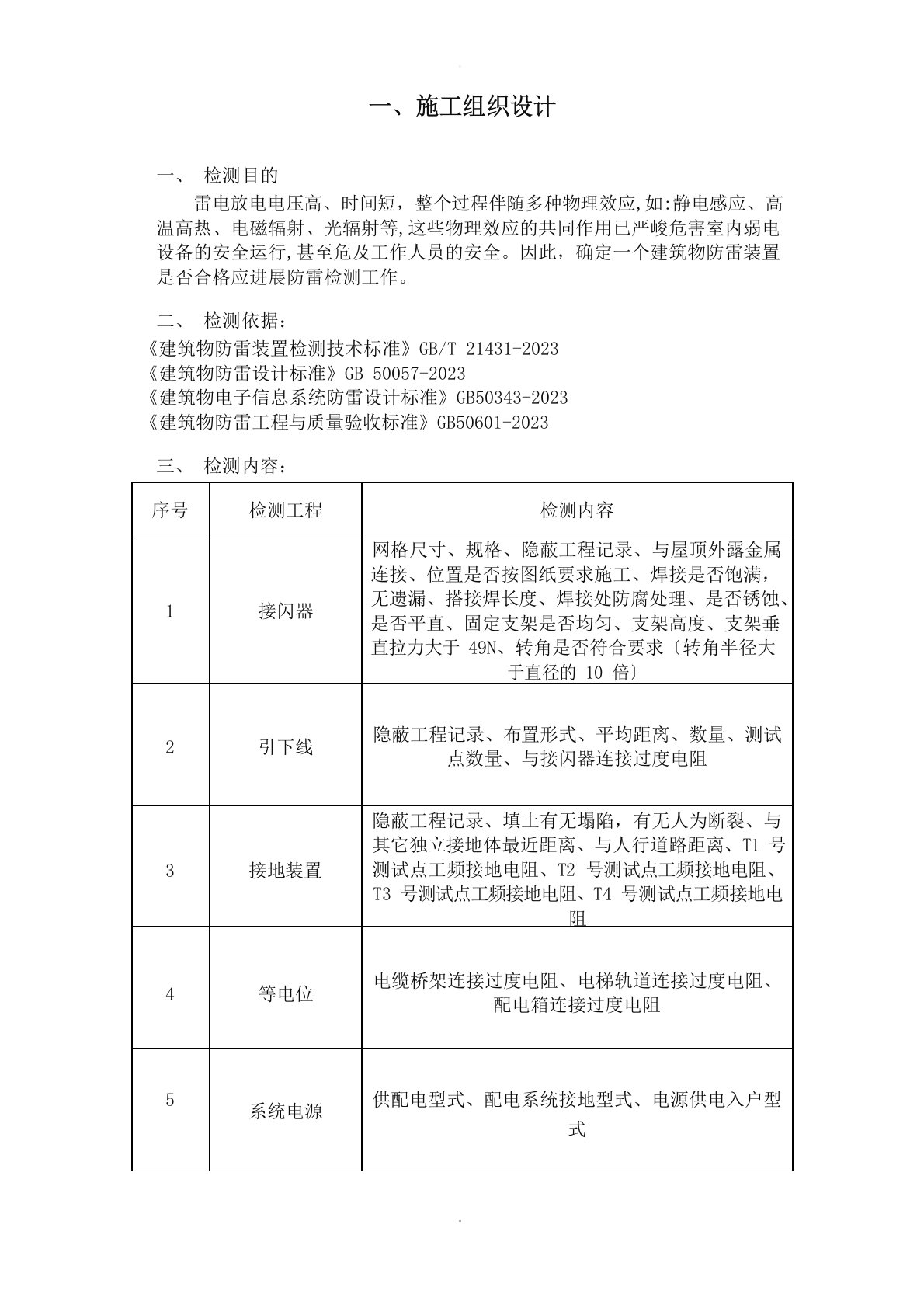 防雷检测技术方案