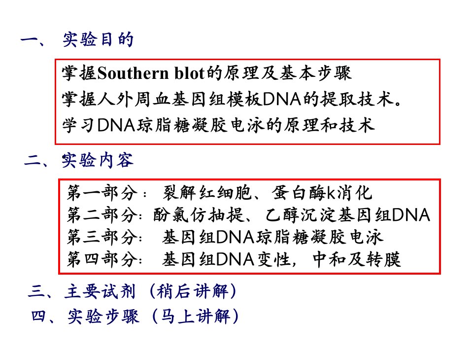 真核生物基因组dna的提取、电泳