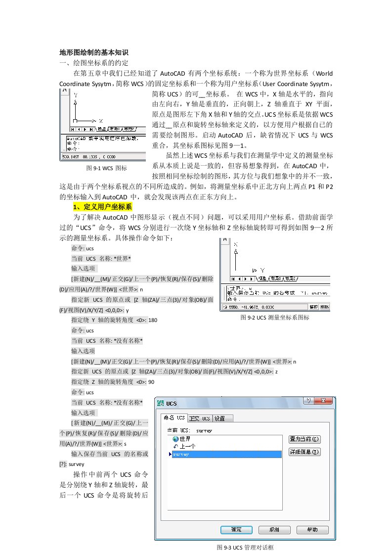 CAD地形图的绘制及符号的编制