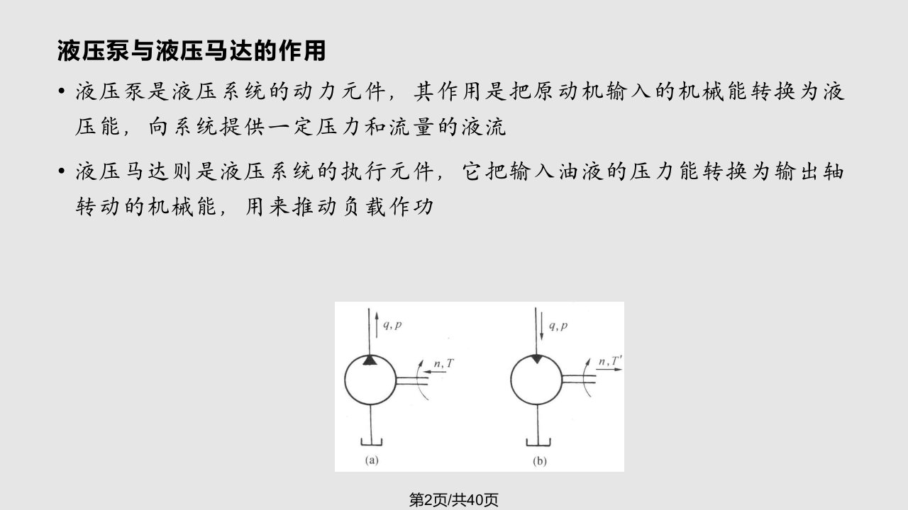 泵与马达学习