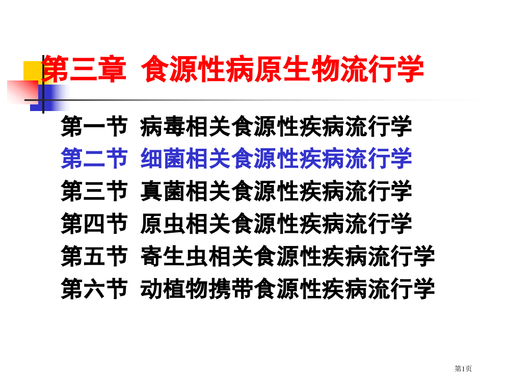 食源性病原生物流行学省公开课一等奖全国示范课微课金奖PPT课件