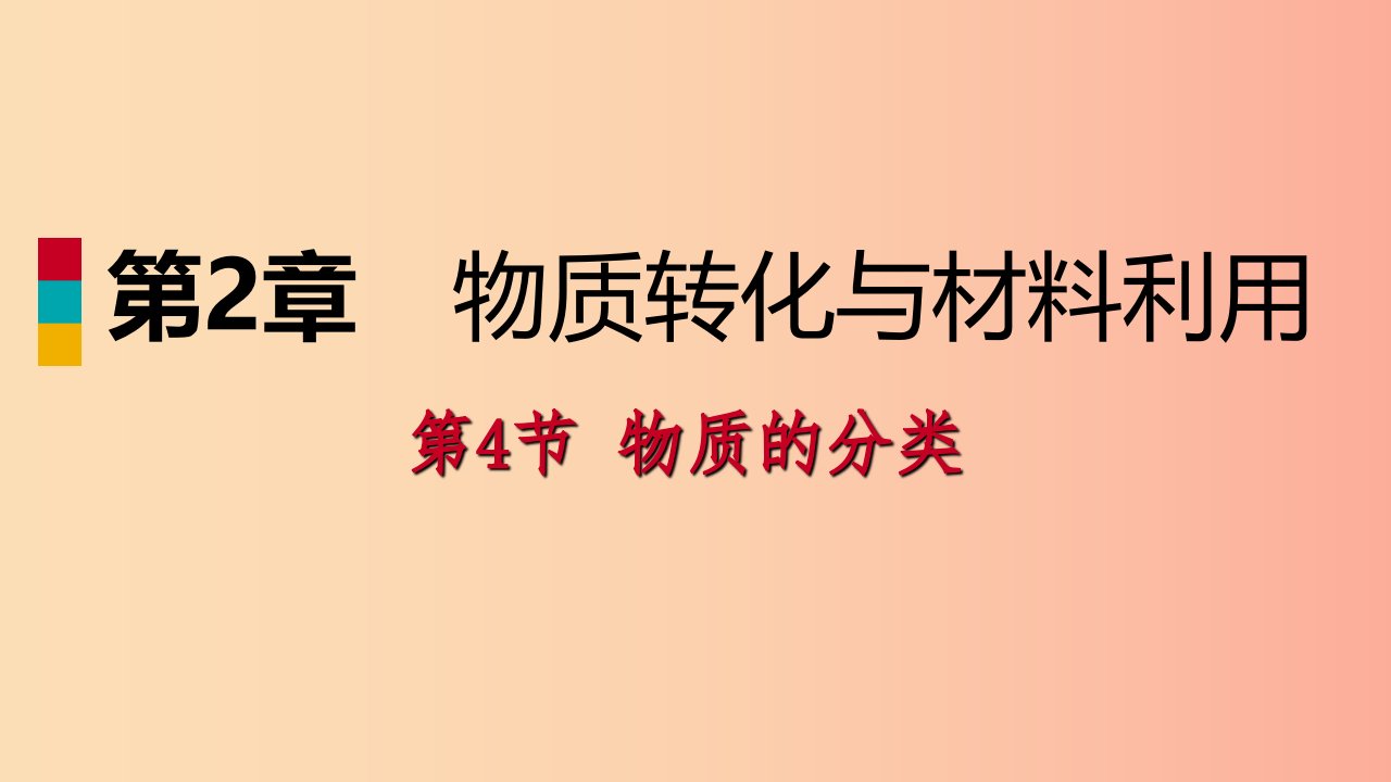 2019年秋九年级科学上册