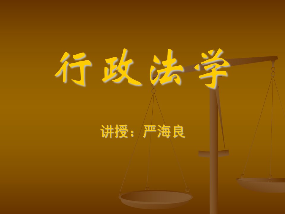 《行政法学严》PPT课件