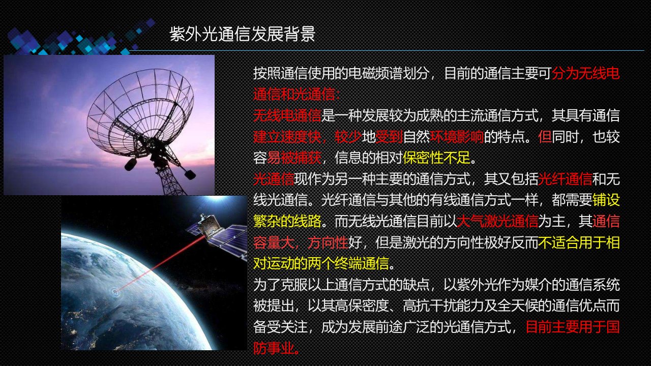 紫外光通信系统简介ppt课件