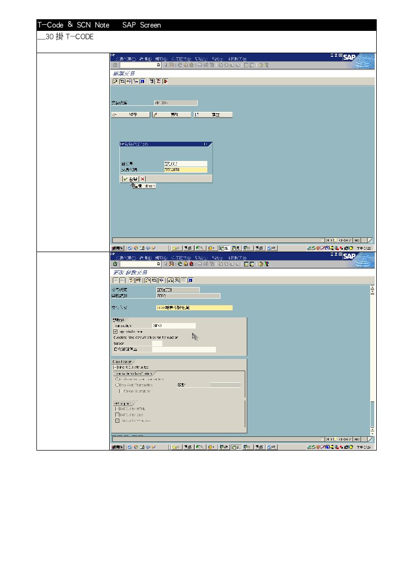 操作手册-SM30挂TCODE