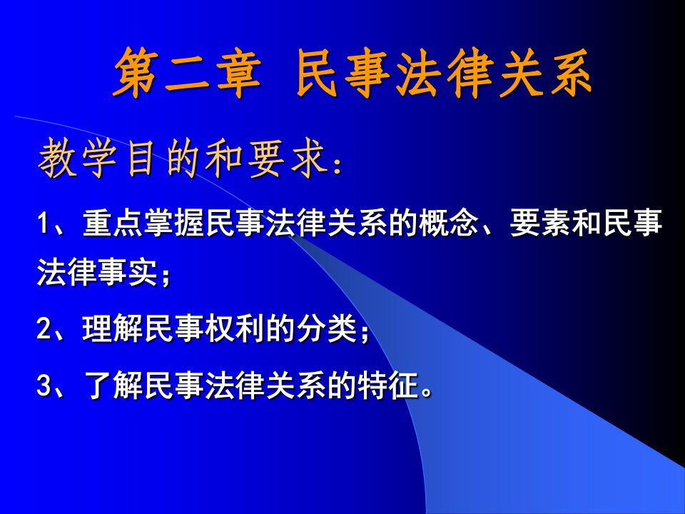 第二章民事法律关系