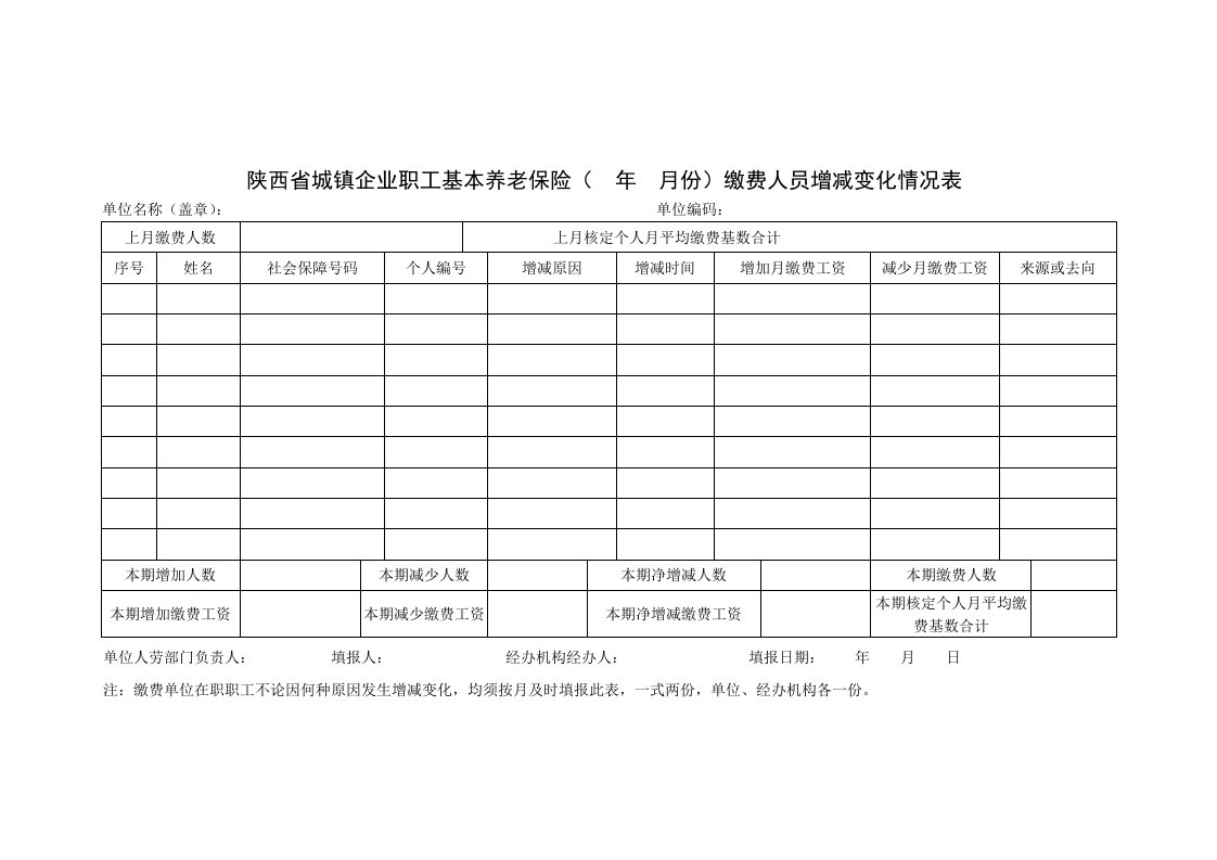 表格模板-2基金征缴管理表格5