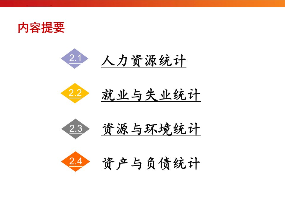 邱东国民经济统计学高教版第2章国民经济资源统计ppt课件