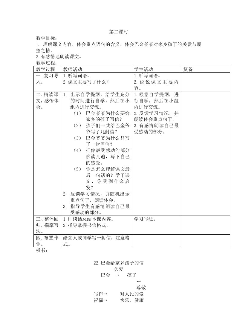 22.巴金给家乡孩子的信2