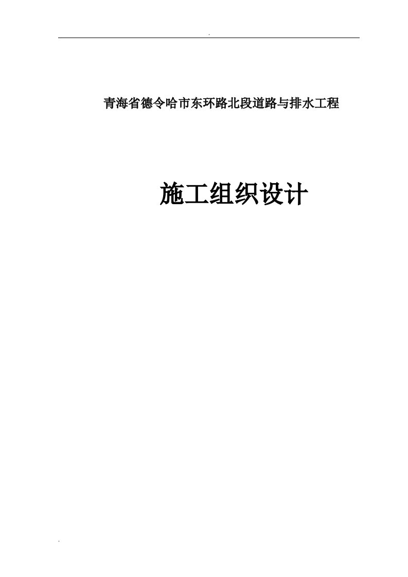 室外地下综合管网管道安装工程施工方案(技术标)