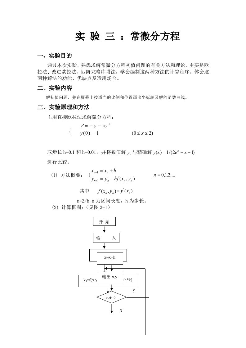 3计算方法实验