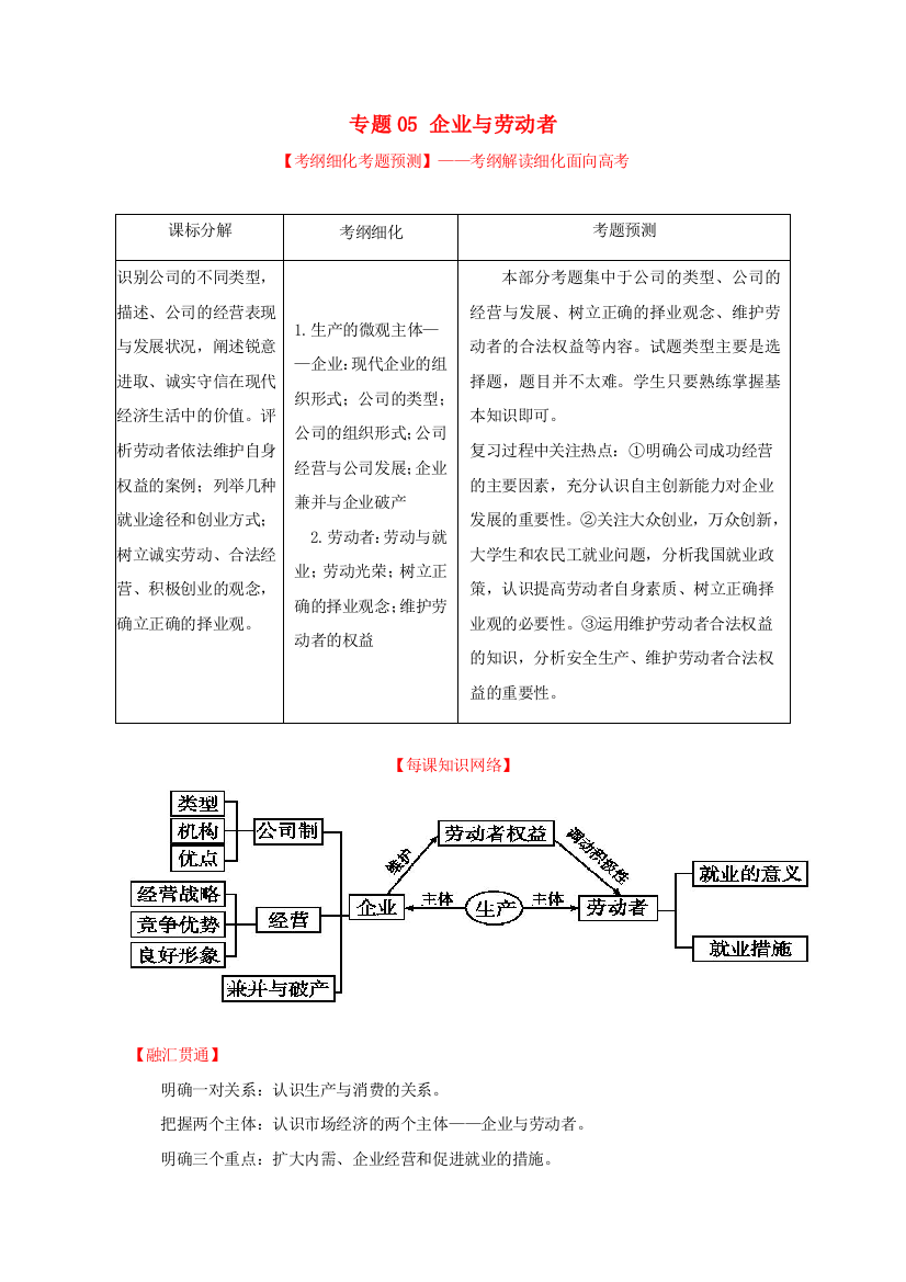 （讲练测）高考政治一轮复习