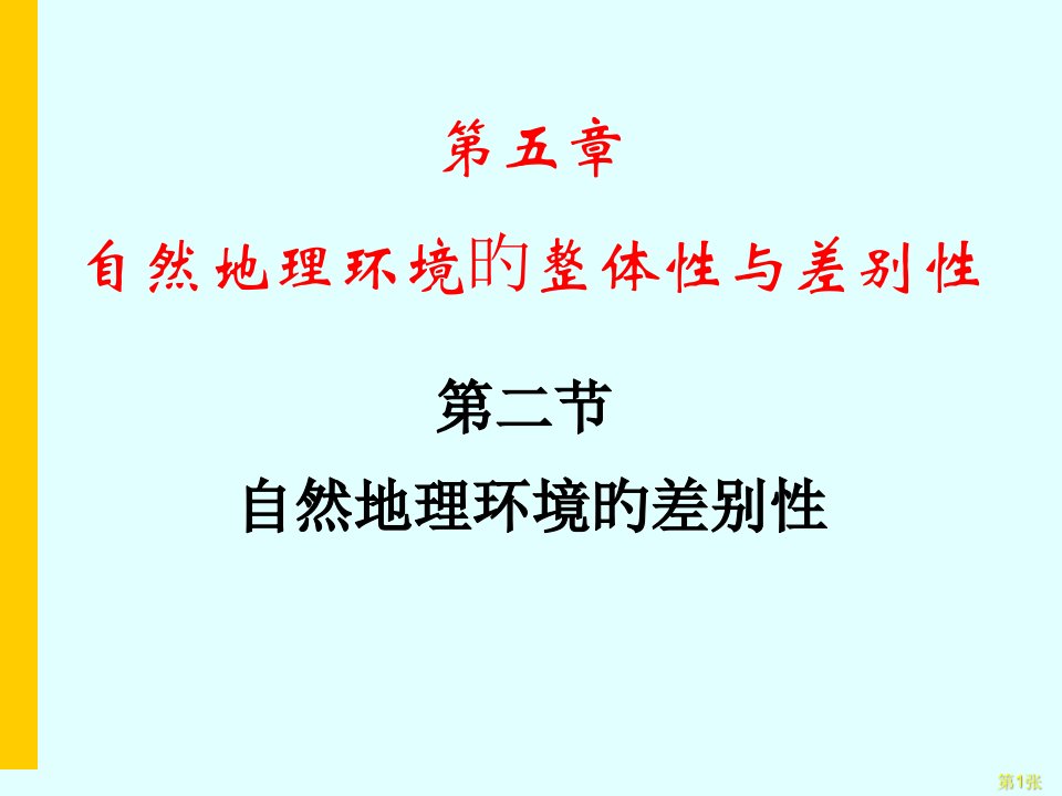 自然地理环境差异性市公开课获奖课件省名师示范课获奖课件