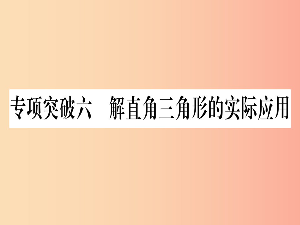 （甘肃专用）2019中考数学