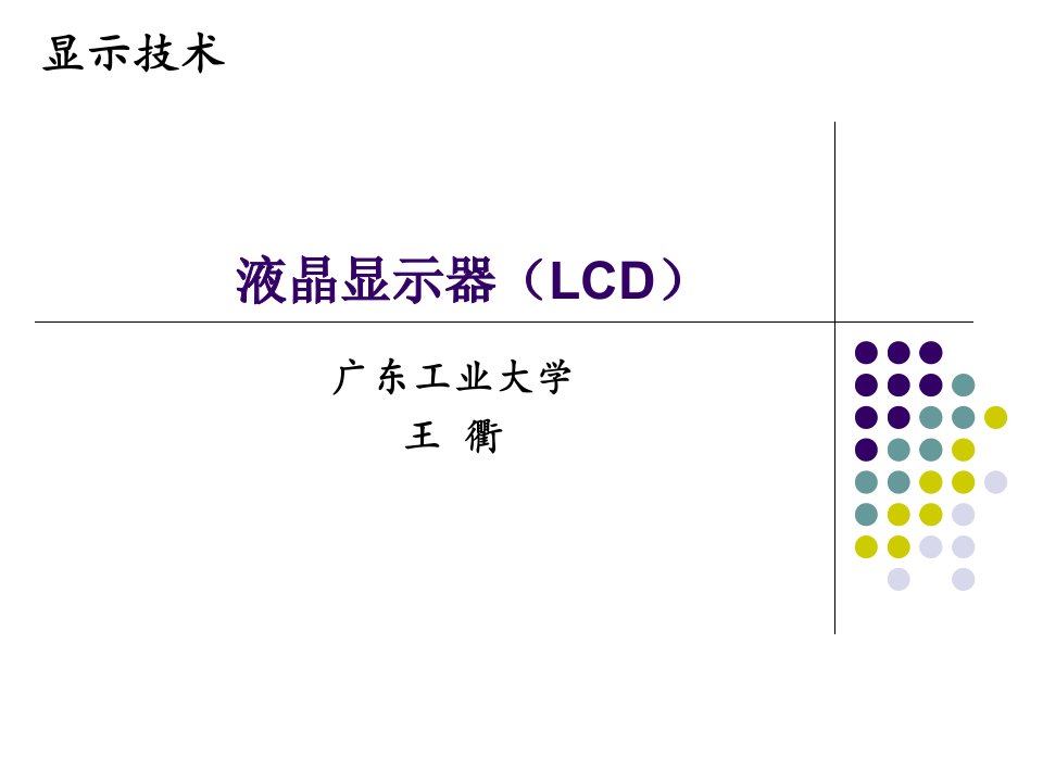 液晶显示器(LCD)