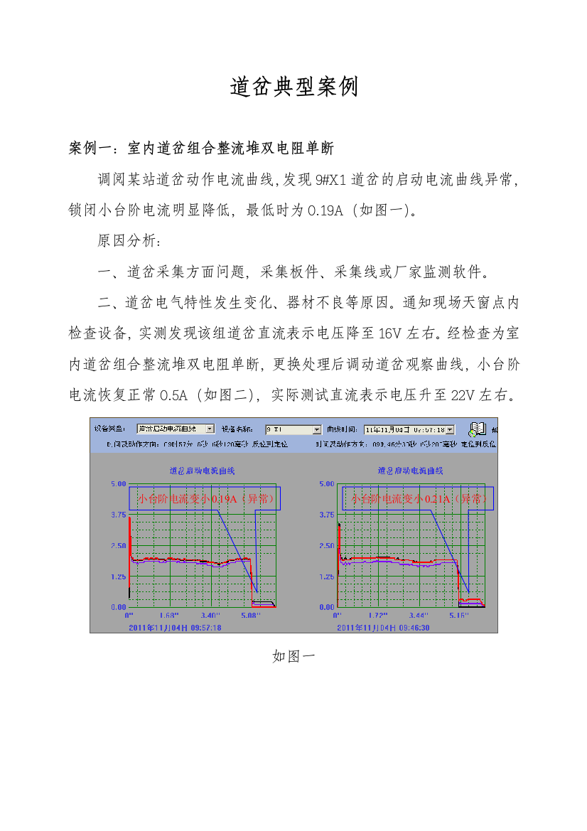 道岔典型案例