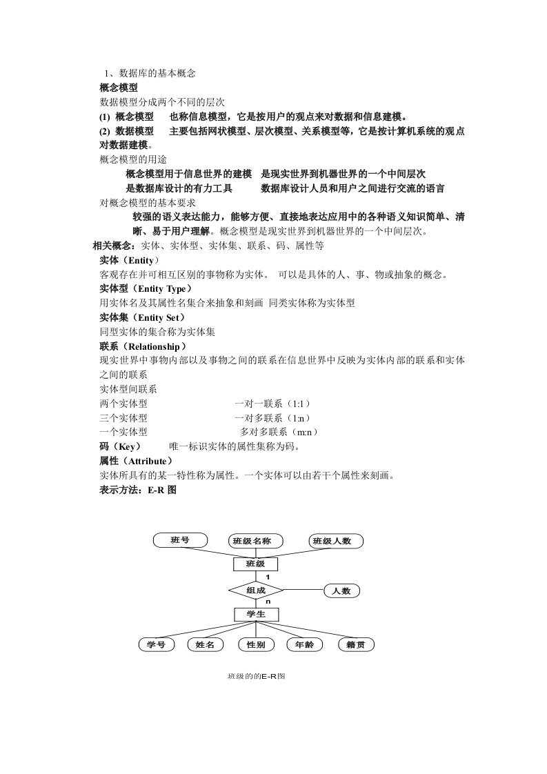 数据库复习资料