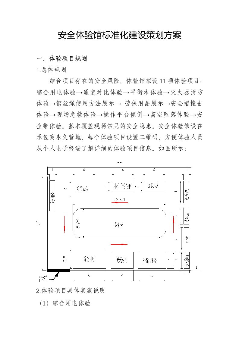 安全体验馆标准化建设策划方案