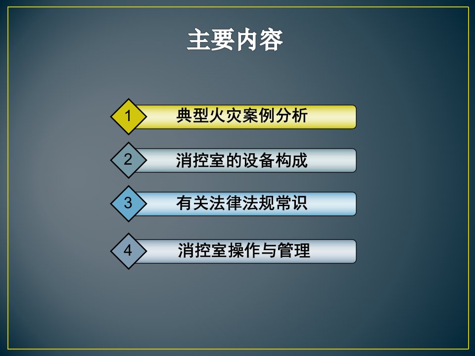 企业消防控制室管理及火灾应急处置程序ppt课件