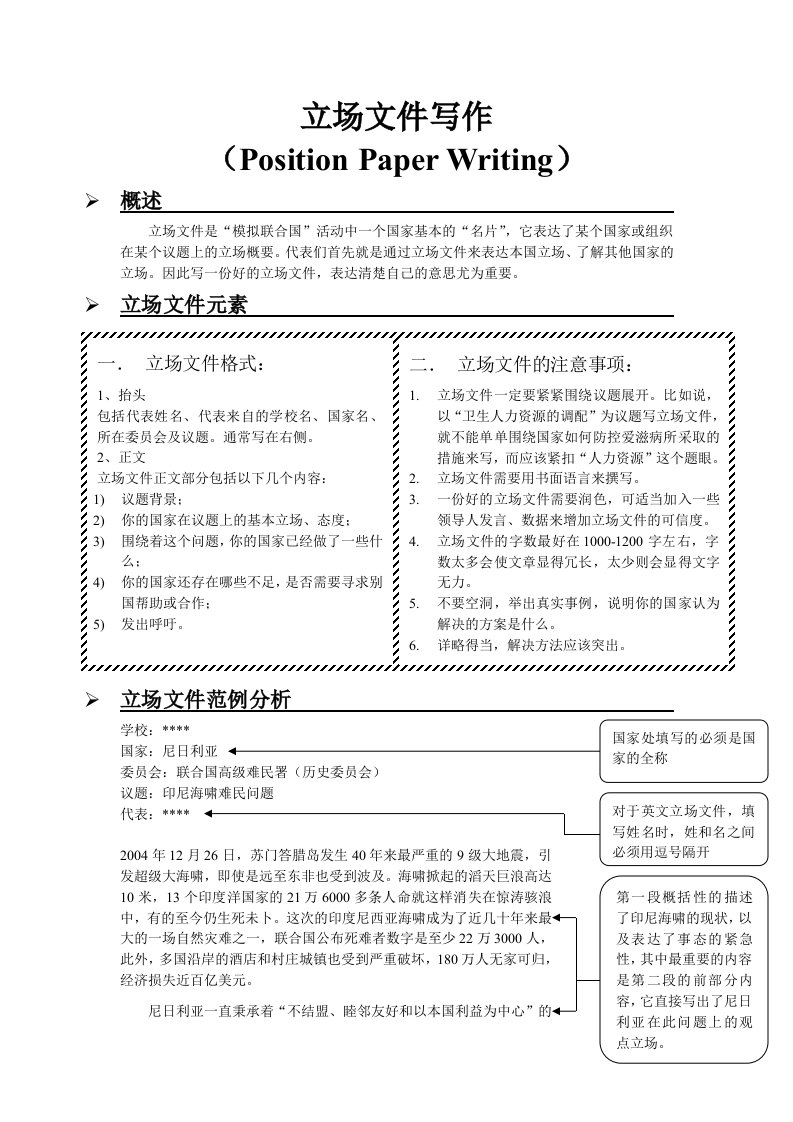 模联基础问题资料