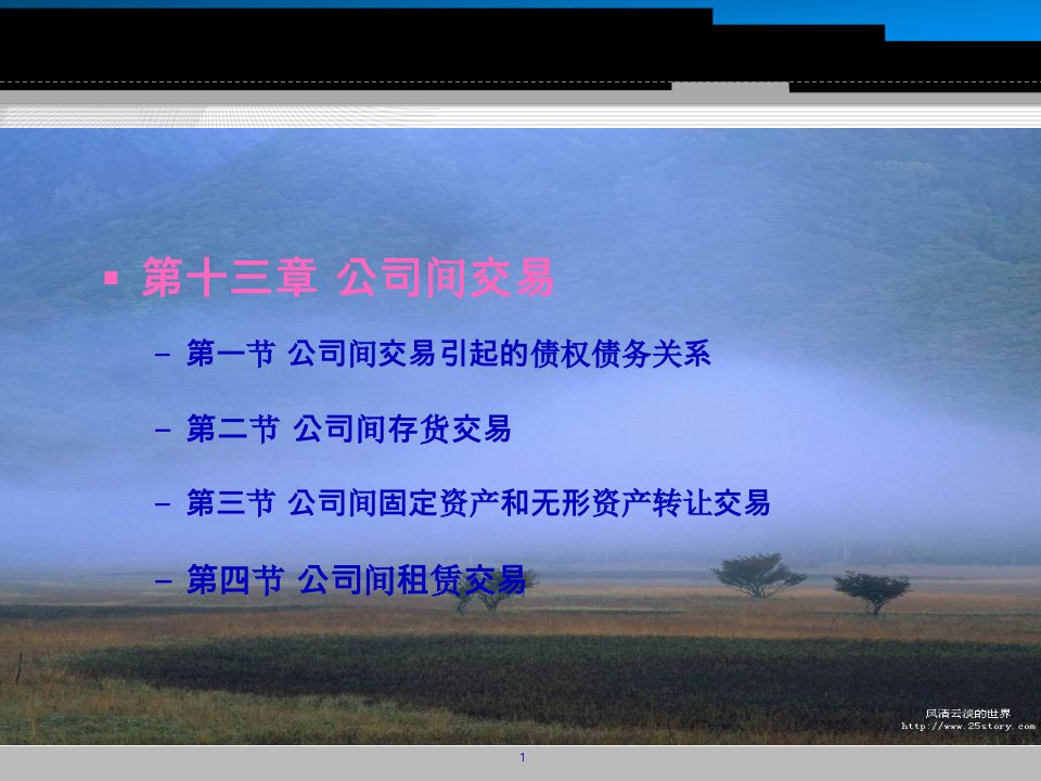 高级会计公司间交易专项讲义63页PPT