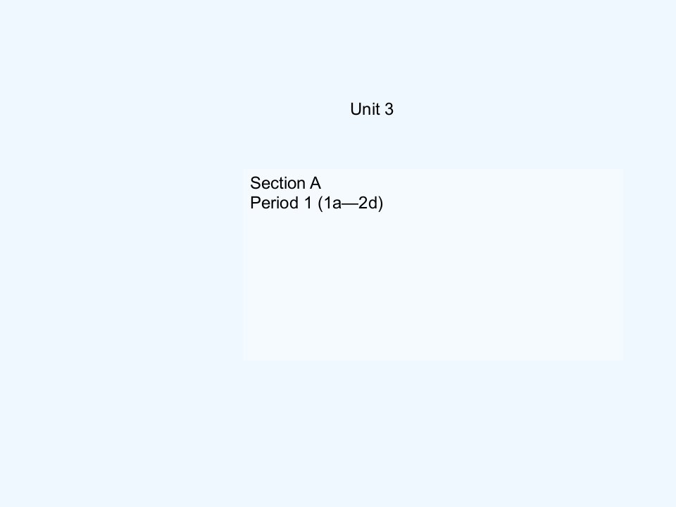 英语人教版七年级上册Unit3SectionA(1)