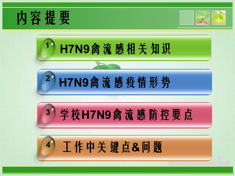 学校人感染H7N9禽流感防控