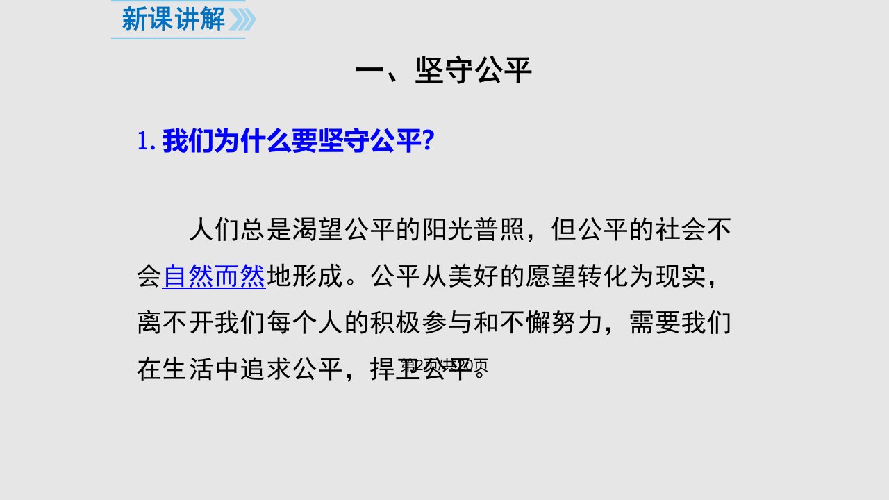 部编道德与法治八下公平正义的守护