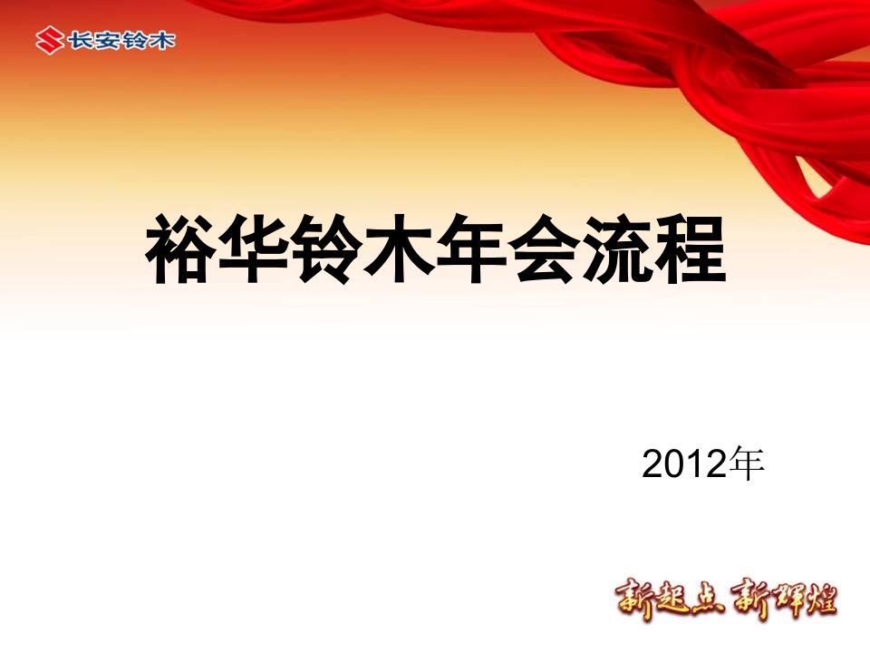 公司企业单位政府年会流程PPT模板