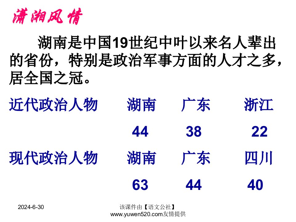 湘江北去ppt教学课件