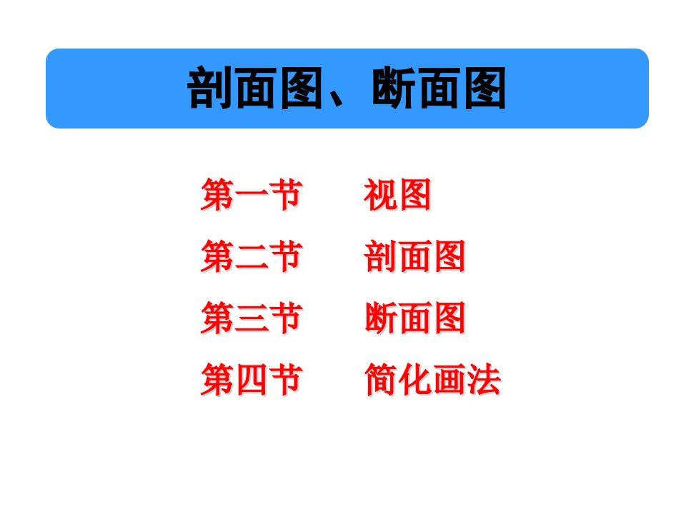 建筑、土木剖面图与断面图课件