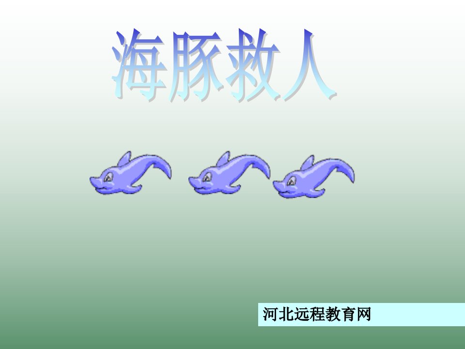 海豚救人