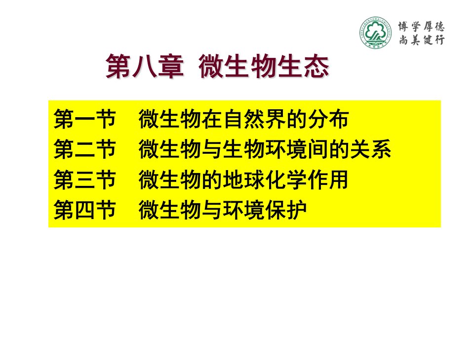 知识点1微生物在自然界的分布ppt课件