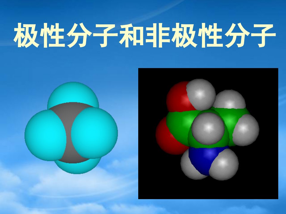 高一化学极性分子和非极性分子