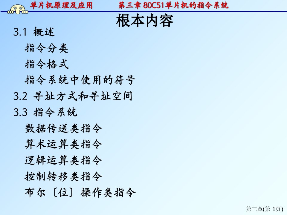 单片机原理及应用80c51单片机的指令系统课件