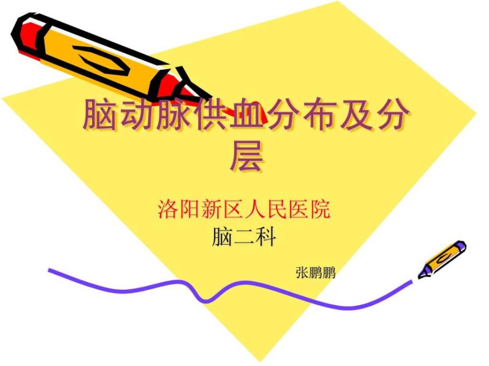 脑血管各支供血区分布.ppt