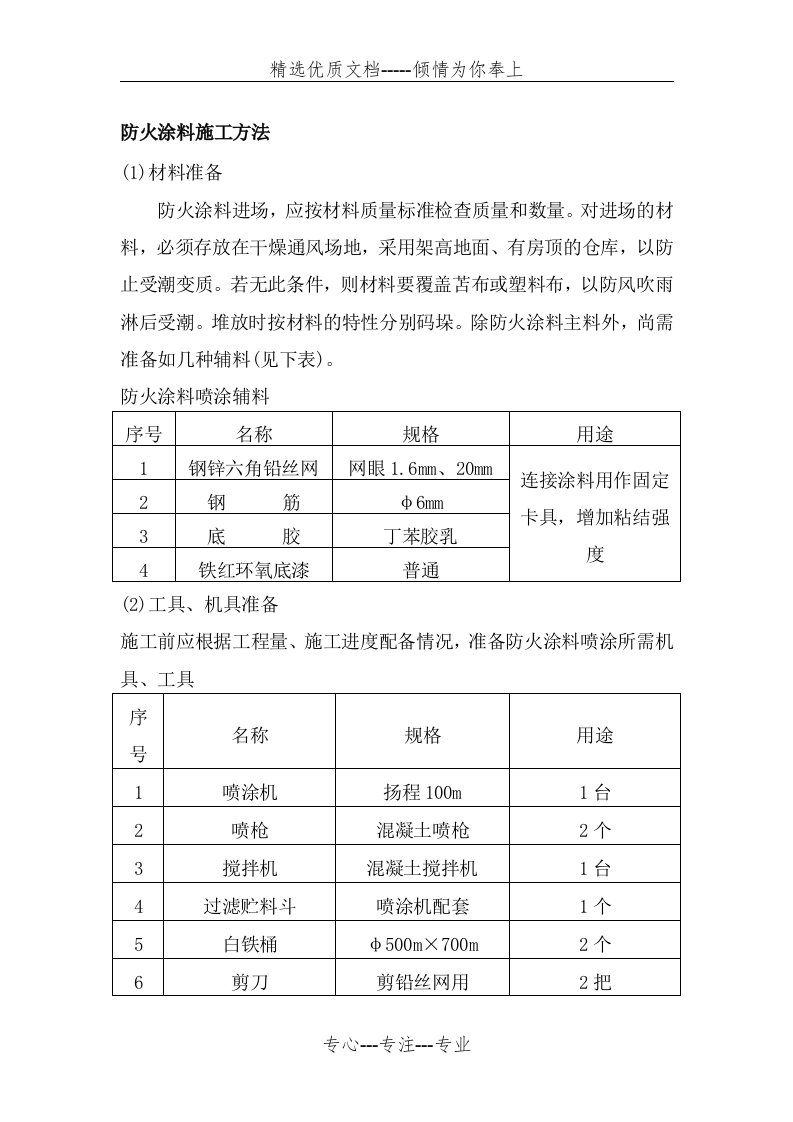 防火涂料工艺(共5页)