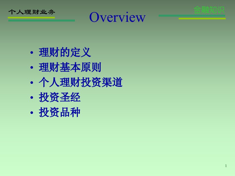 ch12个人理财40页PPT